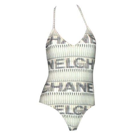 chanel beach cover up|chanel graphic swimwear.